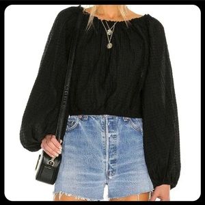 FREE PEOPLE Alicia TOP black size medium